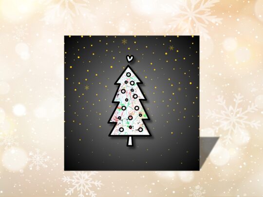 Lot de 10 cartes de Noel - Sapin